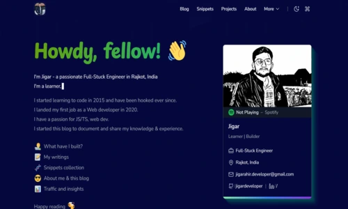 dev.codeaikit.com - Jigar's coding journey